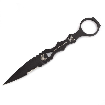 Benchmade Drop-Point Knife - SOCP Black Serrated Skeletonized | 178SBKSN ,