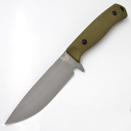 Benchmade Fixed Knife - Anonimus Tactical Gray Steel Blade OD Green G10 Handle | 539GY ,
