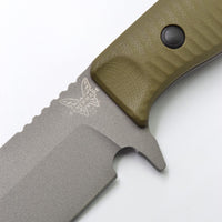 Benchmade Fixed Knife - Anonimus Tactical Gray Steel Blade OD Green G10 Handle | 539GY ,