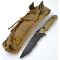 Benchmade Fixed Knife - Nimravus Tanto Blade with Sand Aluminum Handle | 141SBKSN ,