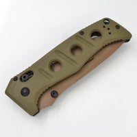 Benchmade Folding Knife - Adamas Flat Dark Earth Blade OD Green G10 Handle | 275SFE-2 ,