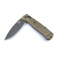 Benchmade Folding Knife - Bugout Steel Blade Ranger-Green Grivory Handle | 535GRY-1 ,