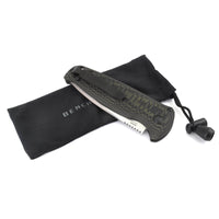 Benchmade Folding Knife - CLA Plain Edge Blade Green and Black G10 Handle | 4300-1 ,