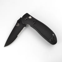 Benchmade Folding Knife - Griptilian Serrated Blade Black Noryl Handle | 551SBK-S30V ,