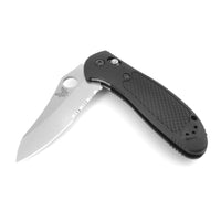 Benchmade Folding Knife - Griptilian Sheepsfoot Serrated Blade Black Handle | 550S-S30V ,