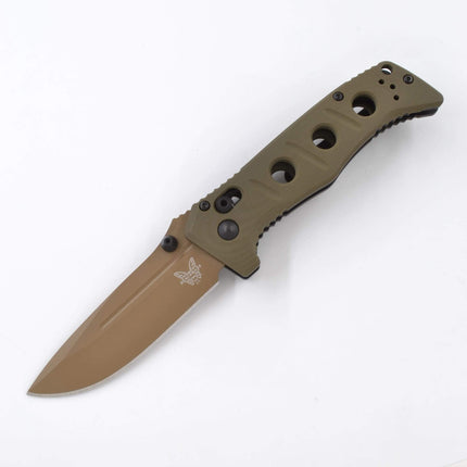 Benchmade Folding Knife - Mini Adamas Drop-point Blade OD Green G10 Handle | 273FE-2 ,