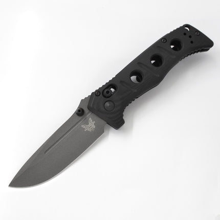 Benchmade Folding Knife - Mini Adamas Tungsten Gray Blade Black G10 Handle | 273GY-1 ,