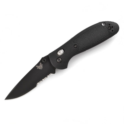 Benchmade Folding Knife - Mini Griptilian Black Serrated Edge Blade | 556SBK-S30V ,