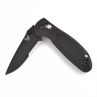 Benchmade Folding Knife - Mini Griptilian Black Serrated Edge Blade | 556SBK-S30V ,