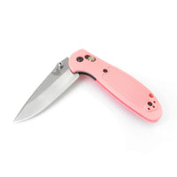 Benchmade Folding Knife - Mini Griptilian Plain Edge Blade Pink Handle | 556-PNK-S30V ,