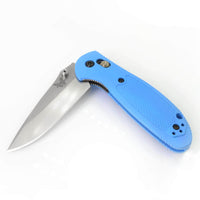 Benchmade Folding Knife - Mini Griptilian Plain Steel Blade Blue Handle | 556-BLU-S30V ,