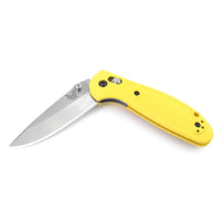 Benchmade Folding Knife - Mini Griptilian Plain Steel Blade Yellow Handle | 556-YEL-S30V ,