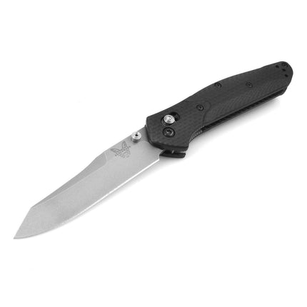 Benchmade Folding Knife - Osborne Axis Lock Reverse Tanto Blade Black Handle | 940-1 ,