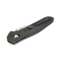 Benchmade Folding Knife - Osborne Axis Lock Reverse Tanto Blade Green Handle | 940 ,