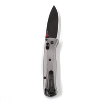 Benchmade Folding Pocket Knife - Bugout Grey Aluminum Handle Black Blade | 535BK-4 ,