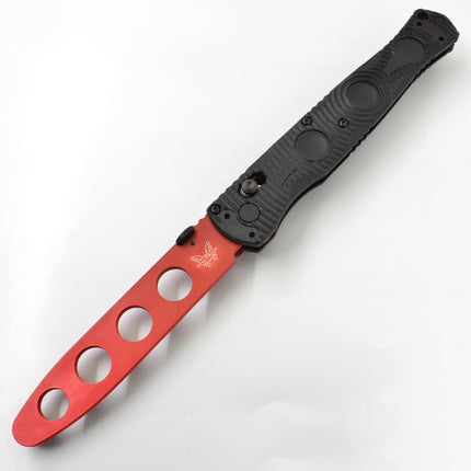 Benchmade Folding Trainer - SOCP Red Blunt Steel Blade Black CF-Elite Handle | 391T ,