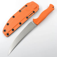 Benchmade Hunting Knife - Meatcrafter Orange Santoprene Handle Fixed Blade | 15500 ,