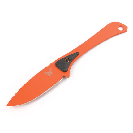 Benchmade Knife - Altitude Orange Handle Drop Point Fixed Steel Blade | 15200ORG ,