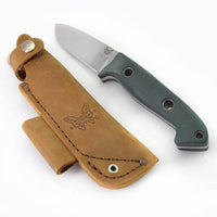 Benchmade Knife - Bushcrafter Leather Sheath Drop Point CPM-S30V Steel Blade | 162 ,