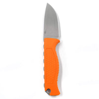 Benchmade Knife - Steep Country Orange Santoprene Handle Fixed Steel Blade | 15006 ,