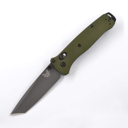 Benchmade Pocket Knife - Bailout Green Aluminum Handle Grey Tanto Blade | 537GY-1 ,
