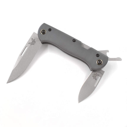 Benchmade Pocket Knife - Weekender Grey G10 Handle Slip-Joint Multi-Blade | 317 ,