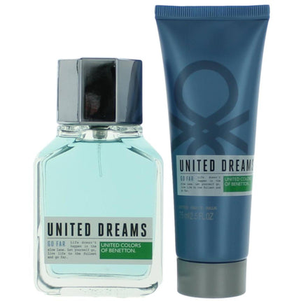 Benetton Men's Gift Set - United Dreams Go Far with Fresh Marine Notes, 2 Piece ,