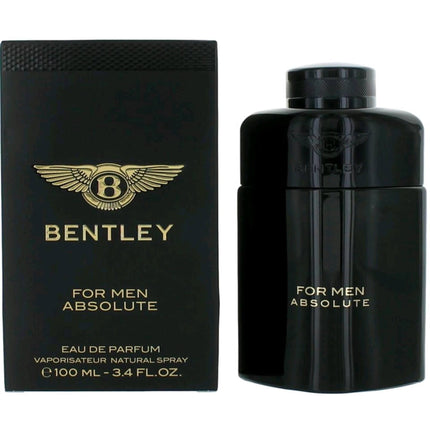 Bentley Men's Eau De Parfum Spray - Absolute with Masculine Fragrance, 3.4 oz ,