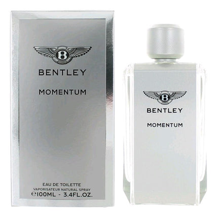 Bentley Momentum by Bentley, 3.4 oz Eau De Toilette Spray for Men ,