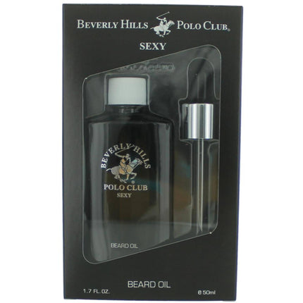 Beverly Hills Polo Club Men's Beard Oil - Sexy Woody Oriental Fragrance, 1.7 oz ,