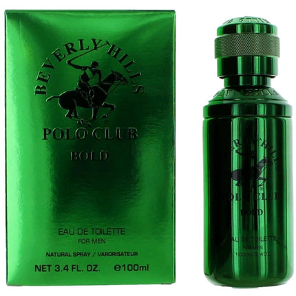 Beverly Hills Polo Club Men's Eau De Toilette Spray - Bold Captivating, 3.4 oz ,