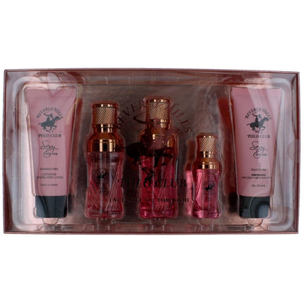 Beverly Hills Polo Club Women's Gift Set - Sexy Alluring Fragrance Charm, 5 Piece ,