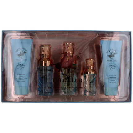 Beverly Hills Polo Club Women's Gift Set - Sexy Blue Irresistible Scents, 5 Piece ,