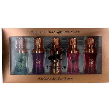 Beverly Hills Polo Club Women's Mini Variety Set - Rose Gold Collection, 5 Piece ,