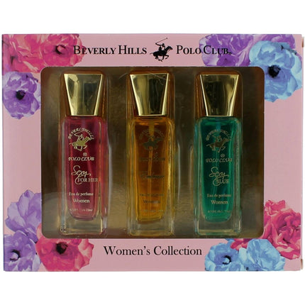 Beverly Hills Polo Club Women's Variety Set - Embrace Collection EDP, 3 Piece ,