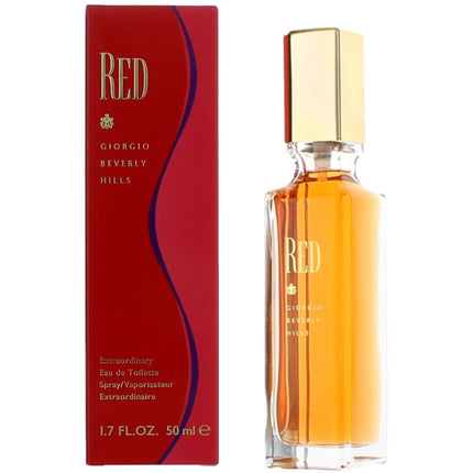 Beverly Hills Women's Eau De Toilette Spray - Red Woody, Mossy Fragrance, 1.7 oz ,