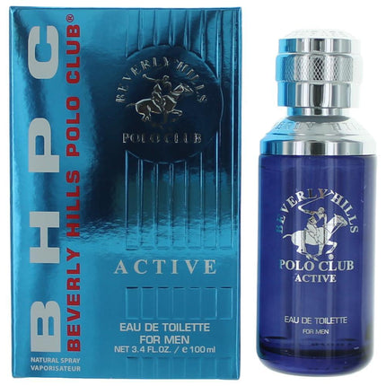 BHPC Active/Sport by Beverly Hills Polo Club, 3.4 oz Eau De Toilette Spray for Men ,