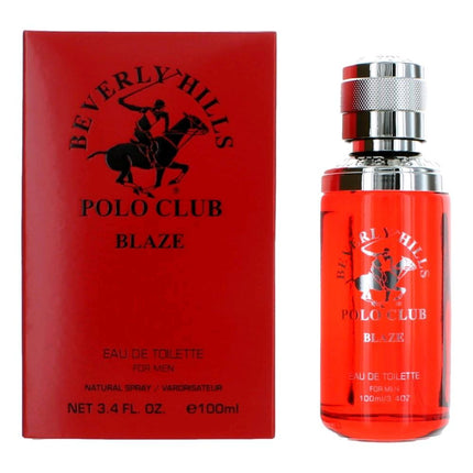 BHPC Blaze by Beverly Hills Polo Club, 3.4 oz Eau De Toilette Spray for Men ,