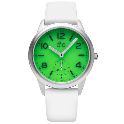 BIA Women's Quartz Watch - Suffragette Green Dial Soft Genuine Leather Strap | B1007 ,
