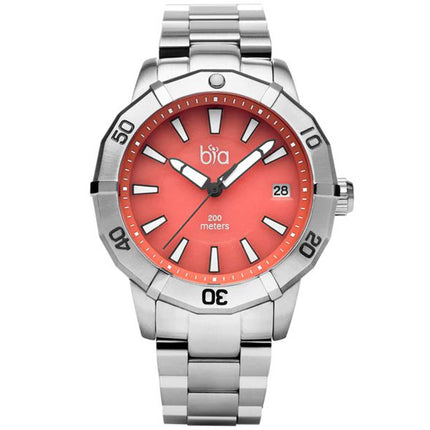 Bia Women's Watch - Rosie Rotating Bezel Pink Dial Stainless Steel Bracelet | B2009 ,