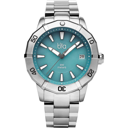 Bia Women's Watch - Rosie Rotating Bezel Tiffany Green Dial Silver Bracelet | B2005 ,