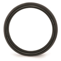 Black Ceramic 8mm Polished Band ,