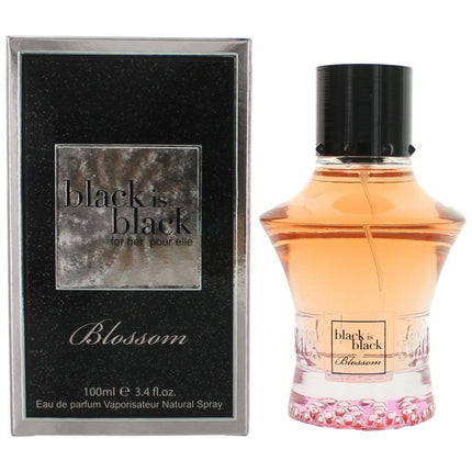 Black is Black Blossom by NuParfums, 3.4 oz Eau De Parfum Spray for Women ,
