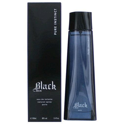 Black Pure Instinct by Karen Low, 3.4 oz Eau De Toilette Spray for Men ,