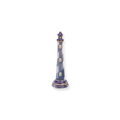 Blue Lighthouse Glass Figurine