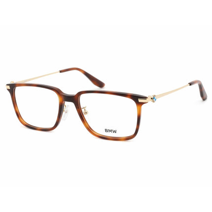 BMW Men's Eyeglasses - Blonde Havana Rectangular Full Rim Plastic Frame | BW5037 053 ,