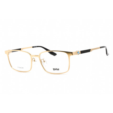 BMW Men's Eyeglasses - Full Rim Pale Gold Metal Rectangular Shape Frame | BW5049-H 032 ,