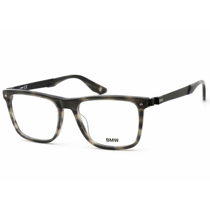 BMW Men's Eyeglasses - Grey Square Full Rim Frame Clear Demo Lens | BW5002-H 020 ,