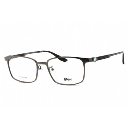 BMW Men's Eyeglasses - Matte Dark Ruthenium Metal Rectangular Frame | BW5049-H 013 ,