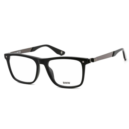 BMW Men's Eyeglasses - Shiny Black Full Rim Square Plastic Frame | BW5002-H 001 ,